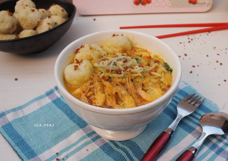 Mie kari udang (source bunda nina)