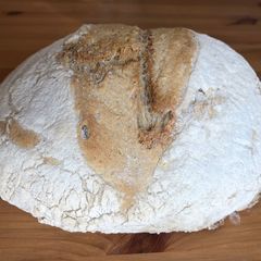 A picture of 3 day Sourdough loaf.