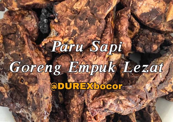 Paru sapi goreng empuk lezat