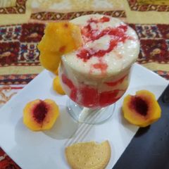 A picture of Peach Melba Smothi.
