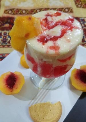 A picture of Peach Melba Smothi.