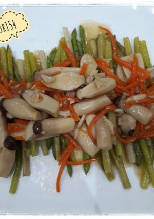 Foto resep 65. Cah Asparagus Jamur