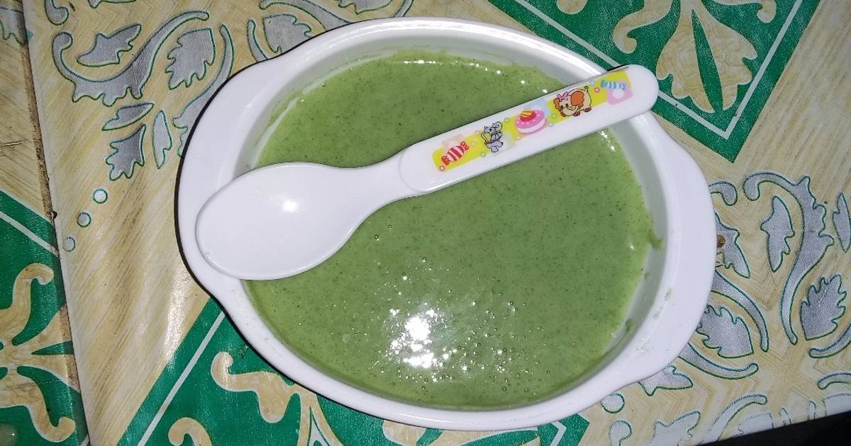 Resep MPASI 6bln Bubur Bayam oleh Dikhe Tridiana Cookpad