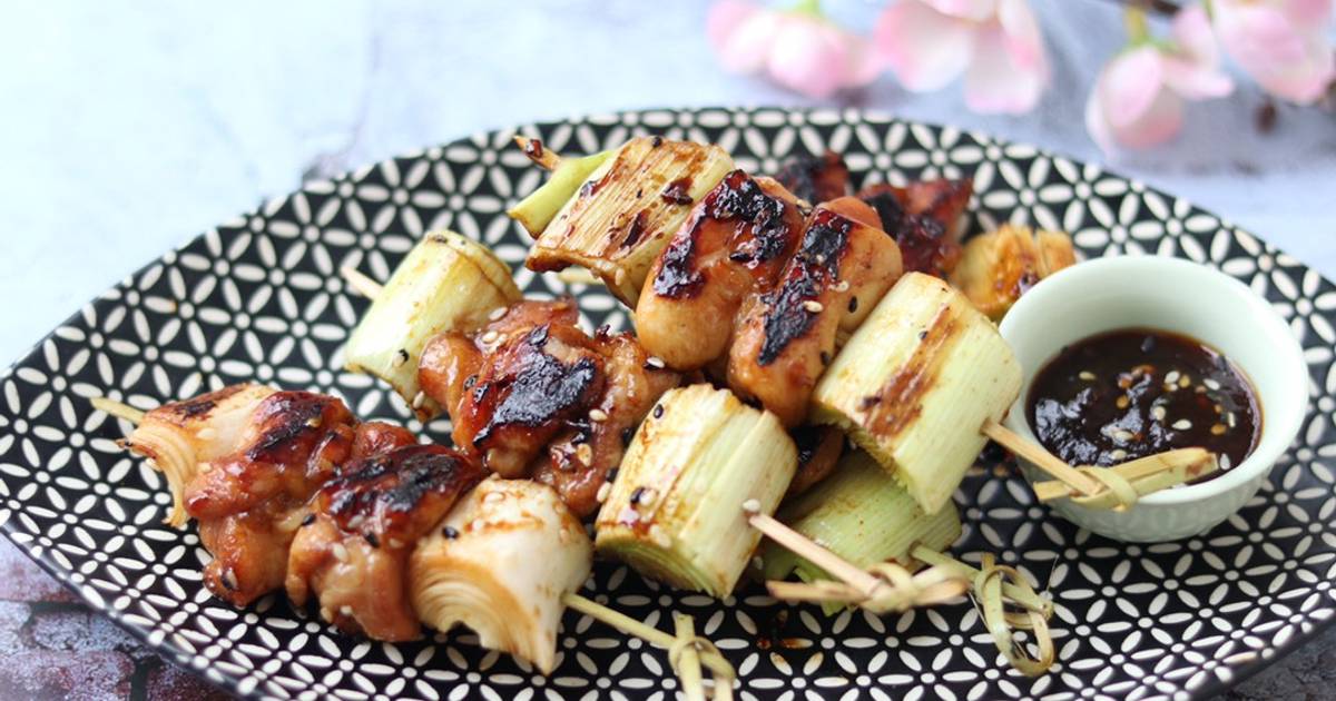 Yakotori Japanese Skewered Chicken Recipe by Air Fry with Me - Cookpad