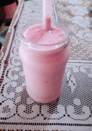 Una foto de Batido de Frutilla