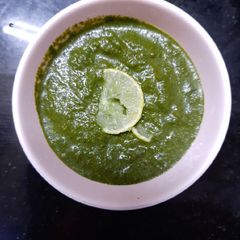 A picture of Coconut-Pudina Chutney.