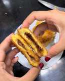 Bánh Rán Giòn Nhân Socola & Phô Mai Siêu Dễ Từ Sandwich