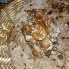 Egg omelet with paratha A picture of Egg omelet with paratha.