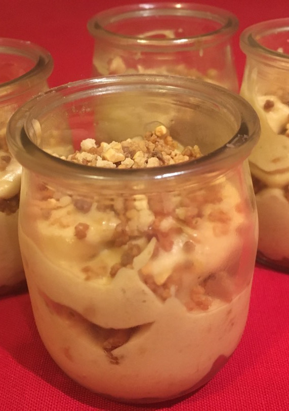 Una foto de Mousse de turrón