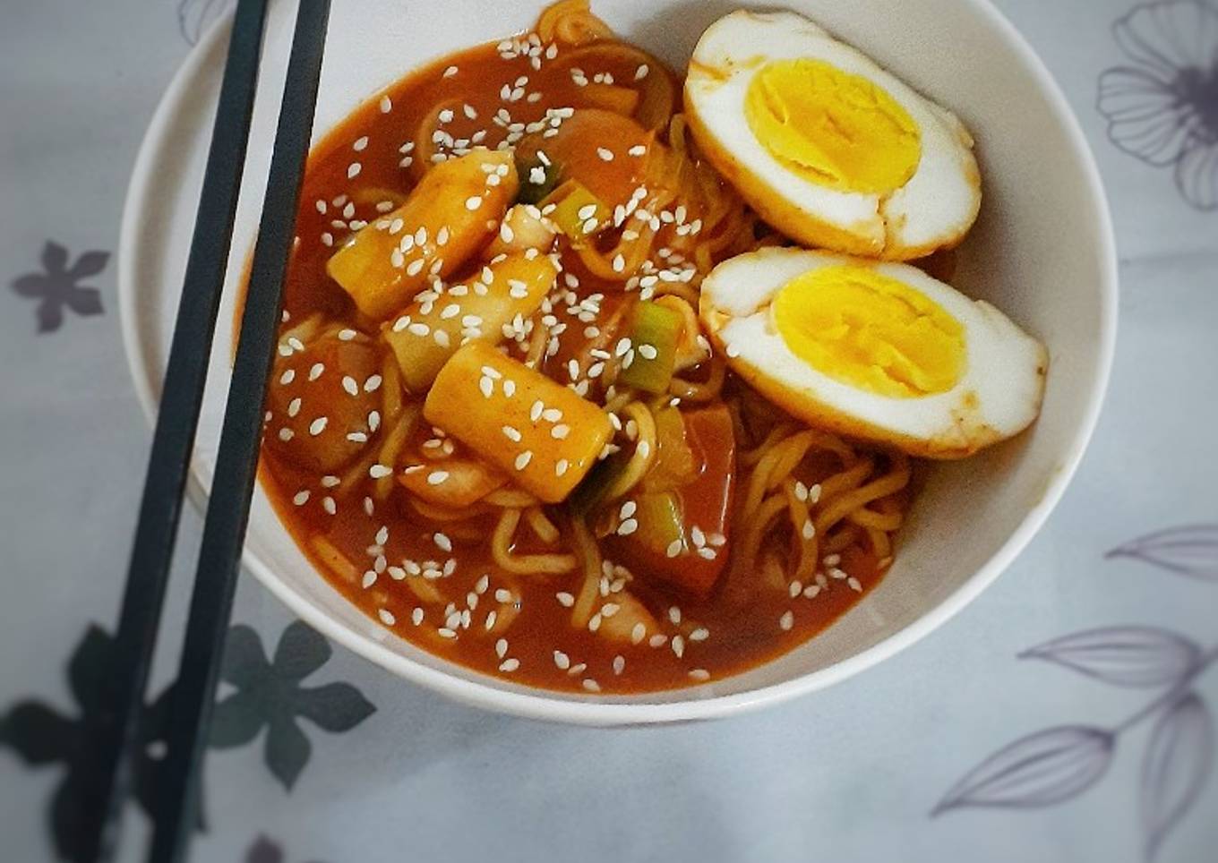 Kue beras korea (tteokbokki)