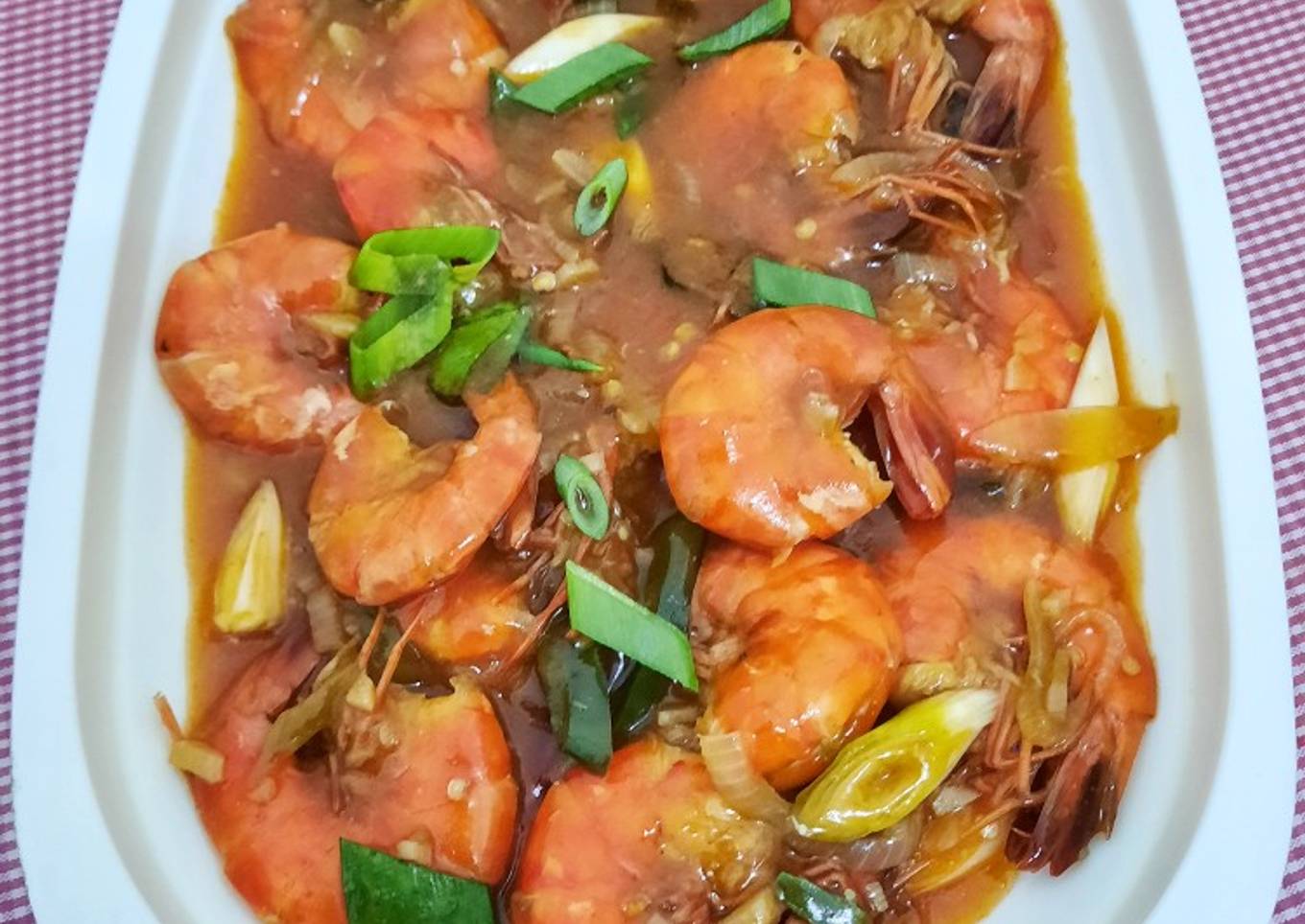 Udang Asam Manis Saus Tiram