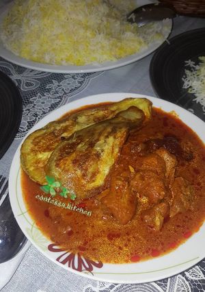 عکسی از دستور خورشت بادمجان