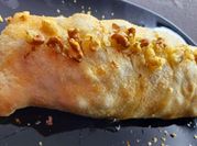 Una foto de strudel de manzana alemana