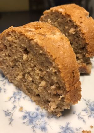 Una foto de Budín de banana integral