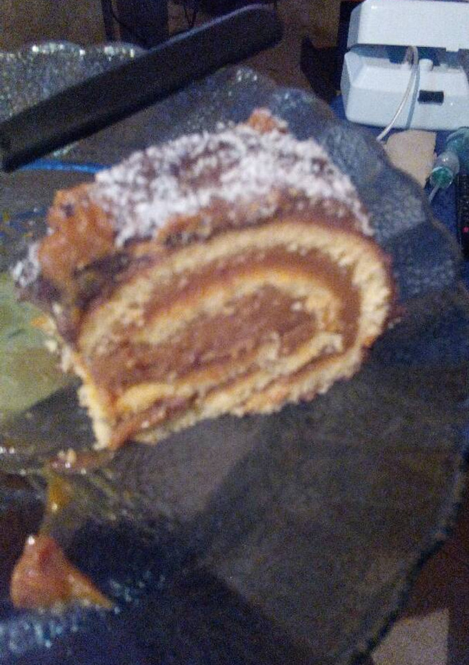 Una foto de Pionono con dulce de leche