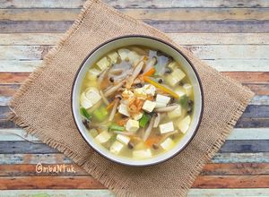 Foto resep Sup Jamur Shimeji Tahu Putih