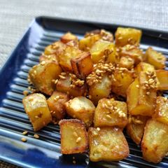 A picture of Crunchy Sweet Potato Cubes.