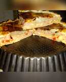Tarta de jamón y queso riquísima
