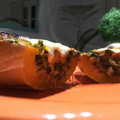 A picture of Calabaza rellena de verduras.