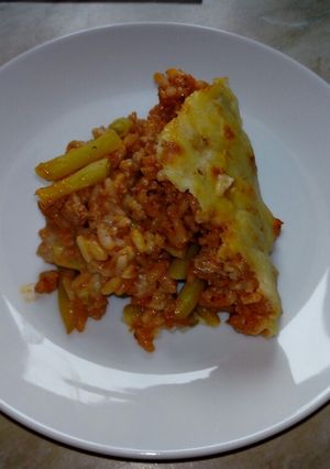 Besamel-es rakott zöldbab recept fotója
