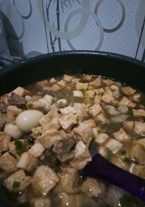Foto resep Semur daging tahu dan telur puyuh