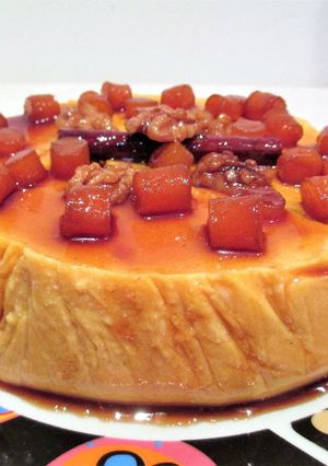 Foto principal de Tarta en frío muy fácil de calabaza y queso fresco tradicional 🎃