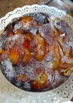 Una foto de Tarta de manzanas, nuez y canela