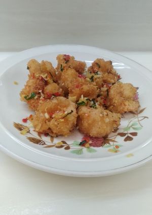Foto resep Udang goreng garam