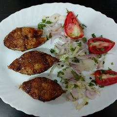 A picture of Fry fish tamarind paper/ vary simple and easy to cook/ tasty yam.