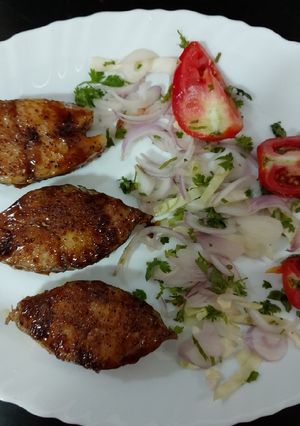 A picture of Fry fish tamarind paper/ vary simple and easy to cook/ tasty yam.