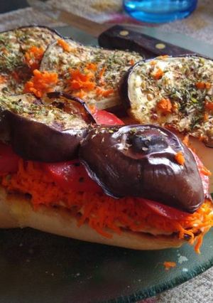 Una foto de Sánguche vegetariano