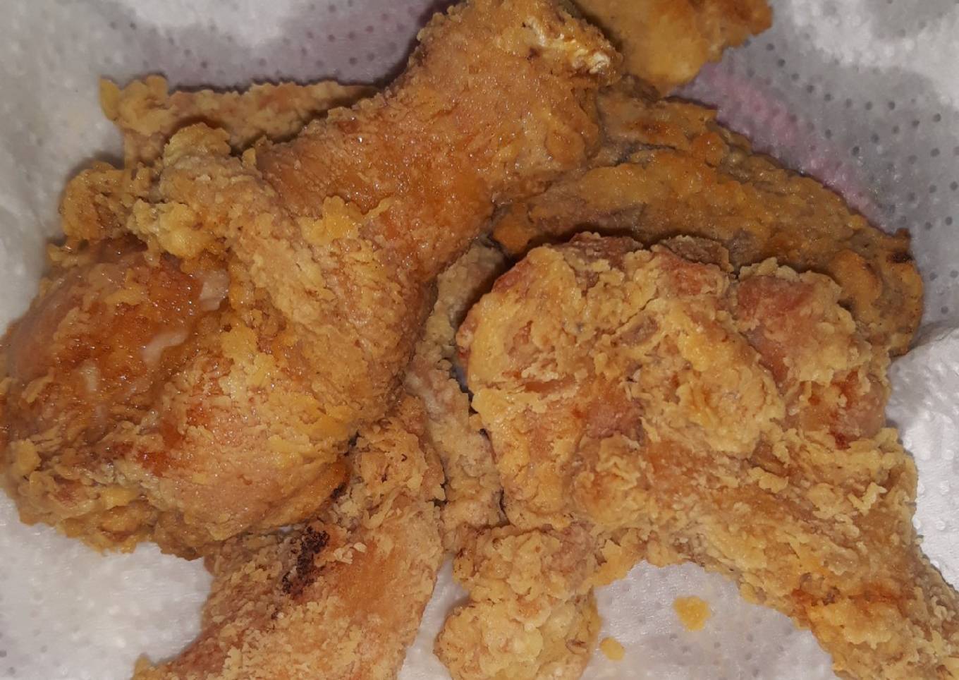 Ayam goreng ala KFC bunga rangup