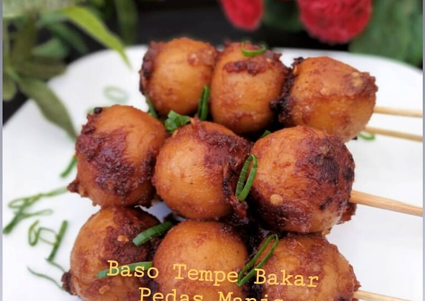 Bakso Tempe bakar pedas manis