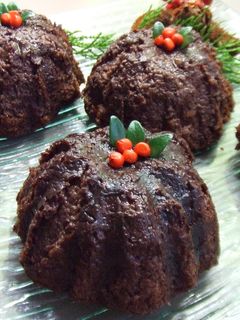Una foto de Budincitos cremosos de chocolate y frutos secos