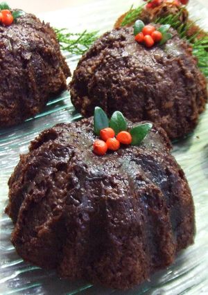 Una foto de Budincitos cremosos de chocolate y frutos secos
