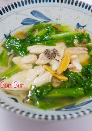 Hình của món Canh Cá Rô Cải Xanh.