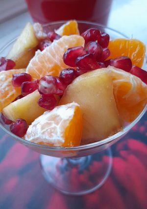 A picture of Winter fruit salad.