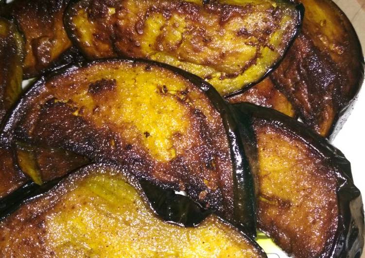 Fried brinjals