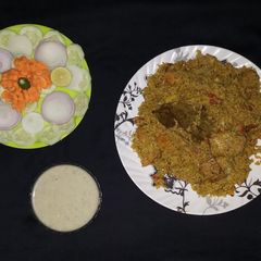 A picture of Kathal Biryani.