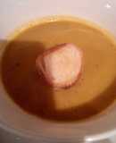 Crema de auyama con zanahoria