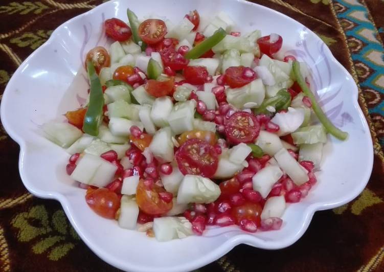 Simple Way to Prepare Appetizing Cherry Tomato Cucumber Salad