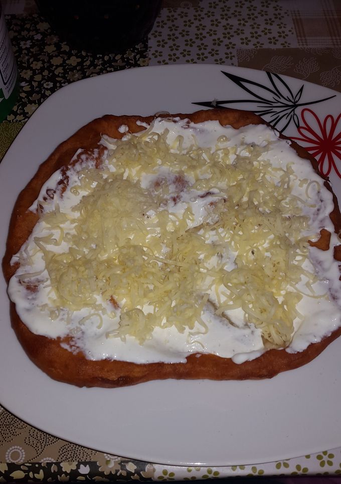 Hűtős lángos recept fotója