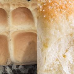 A picture of Soft pillow dinner rolls.