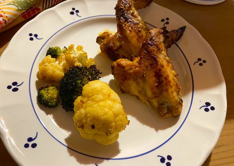 Alette di pollo e verdure in salsa ajvar