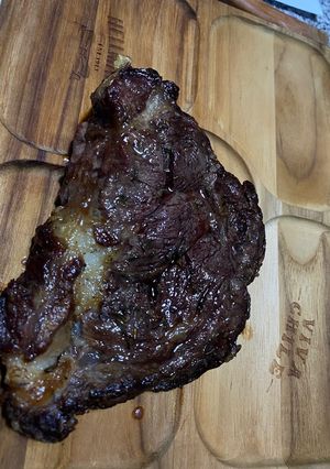Una foto de Carne asada en la air fryer o freidora de aire!🥩