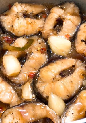 Hình của món Cá lóc kho ớt.