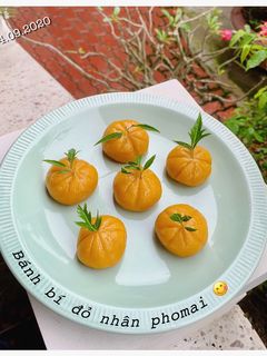Hình của món Bánh bí đỏ phomai cho bé dưới 1y.