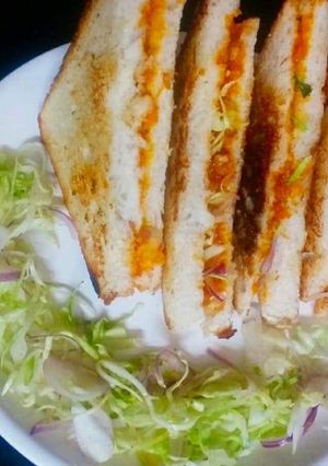 A picture of Bread Bhaji Sandwich.