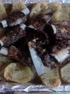 Una foto de Costillar de cerdo al horno