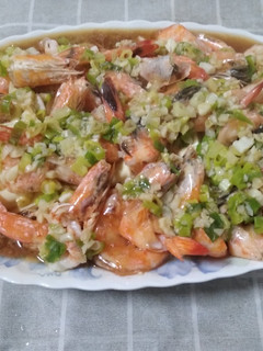 蒸蒜蓉蝦豆腐 的食譜成品照片